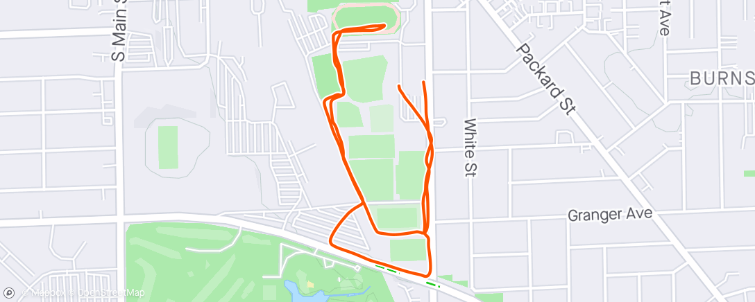 Map of the activity, Run/ walk not great