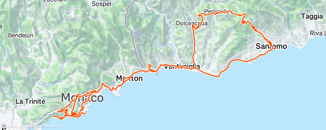 Map of the activity, Morning Ride