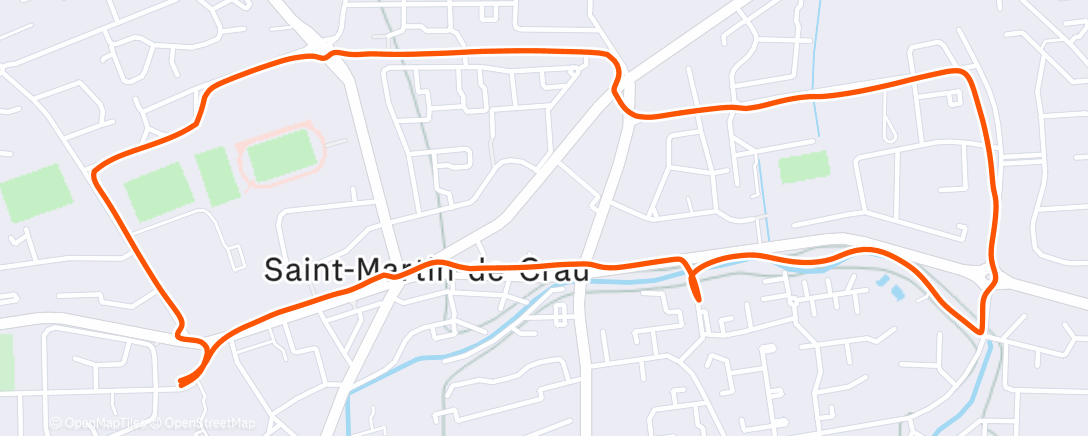 Карта физической активности (Trail en soirée)