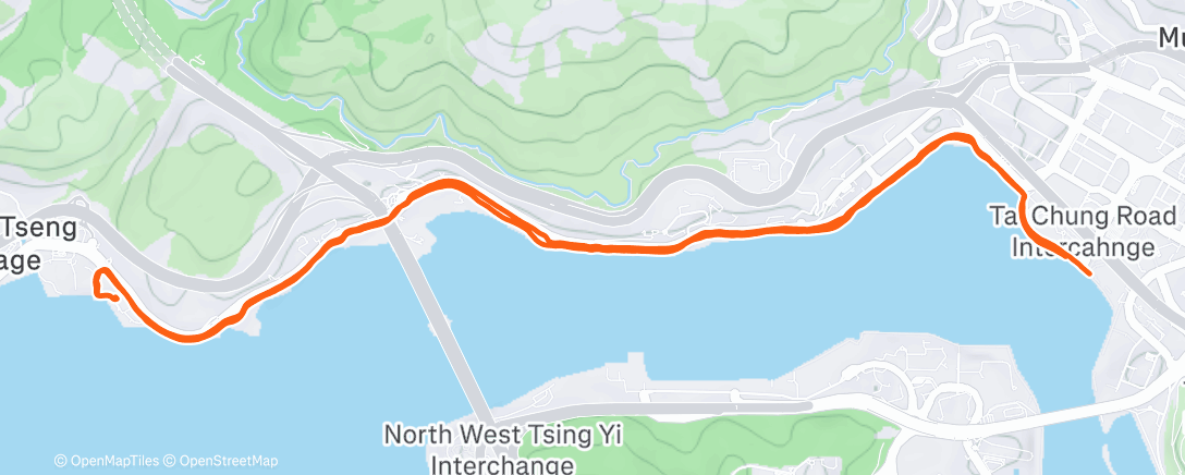 Карта физической активности (傍晚跑步)