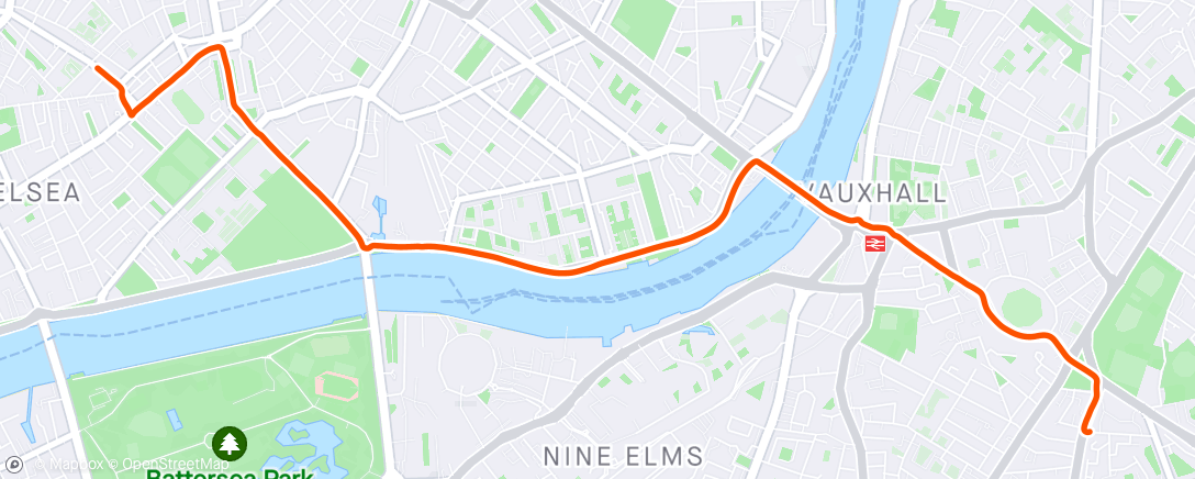Map of the activity, Post run