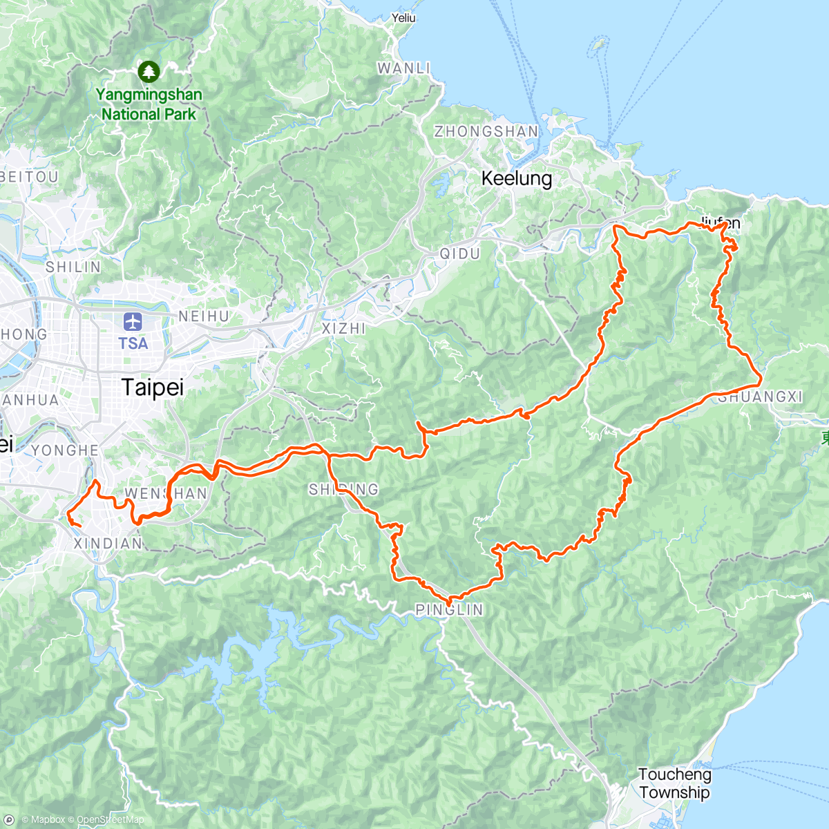 Map of the activity, Taipei training camp day 3