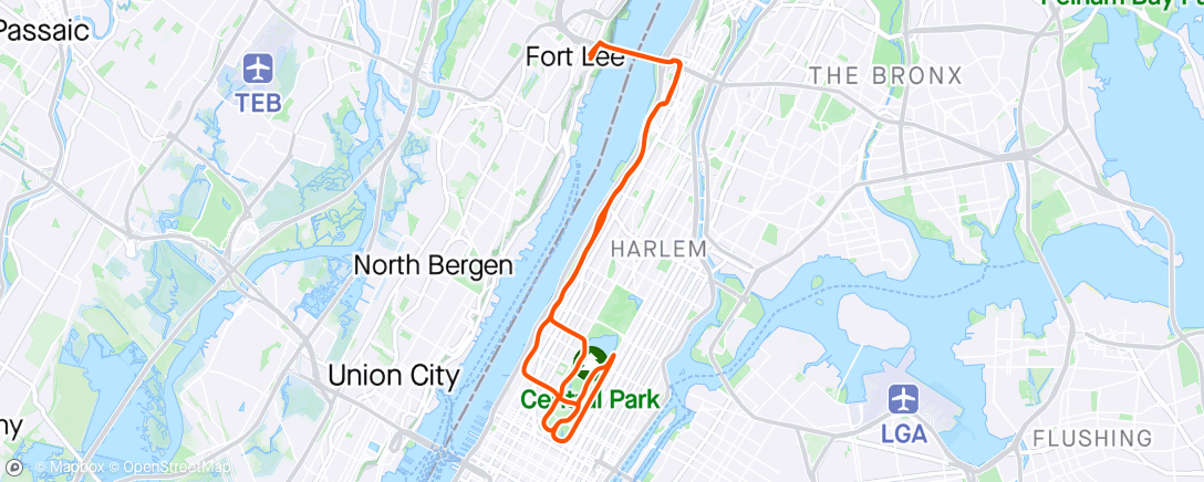 Map of the activity, NYC loop.