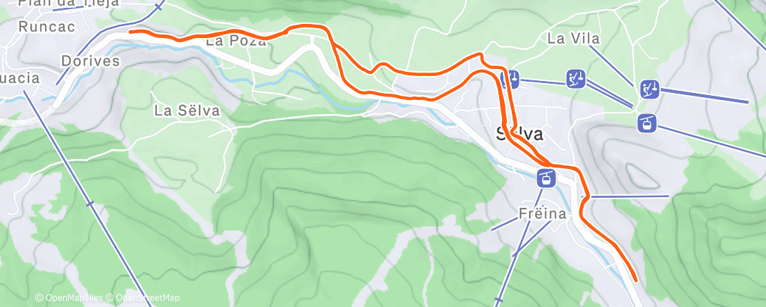 Карта физической активности (Corsa mattutina)