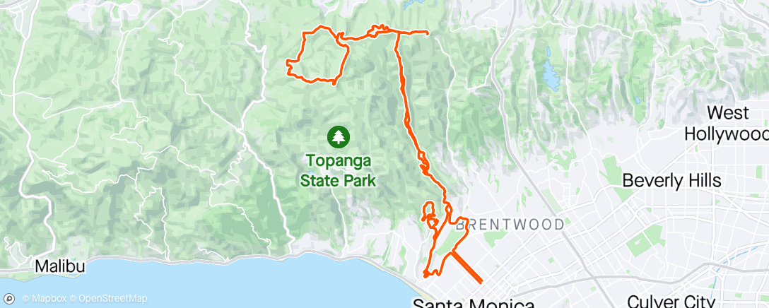 Map of the activity, Trail-ing