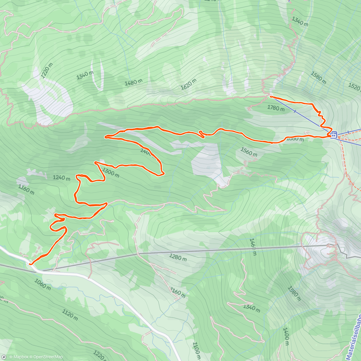 Map of the activity, Wanderung zur Ostlerhütte mit Manu