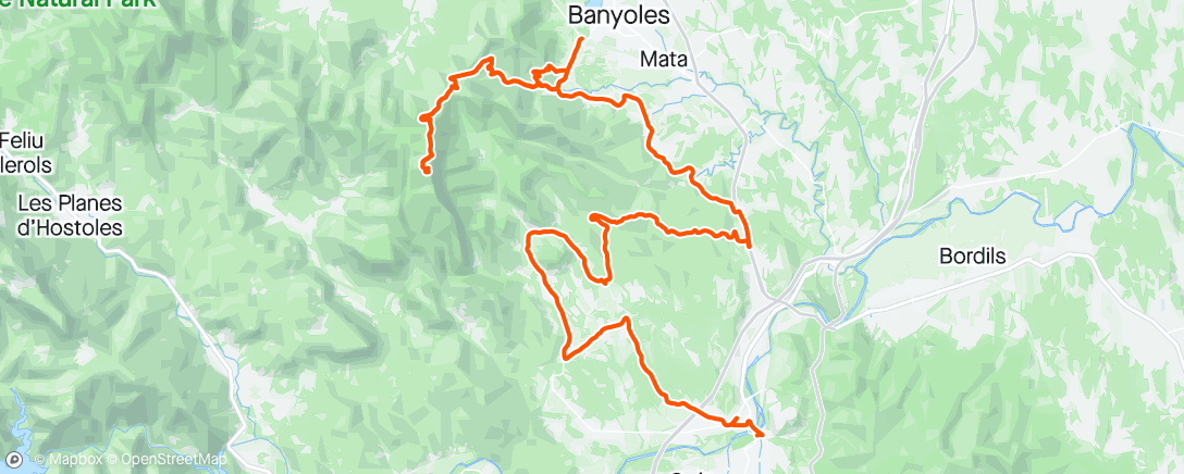 Map of the activity, Rocacorba 2x