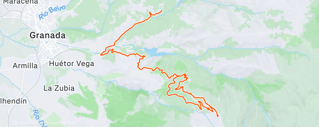 Map of the activity, Afternoon Ride