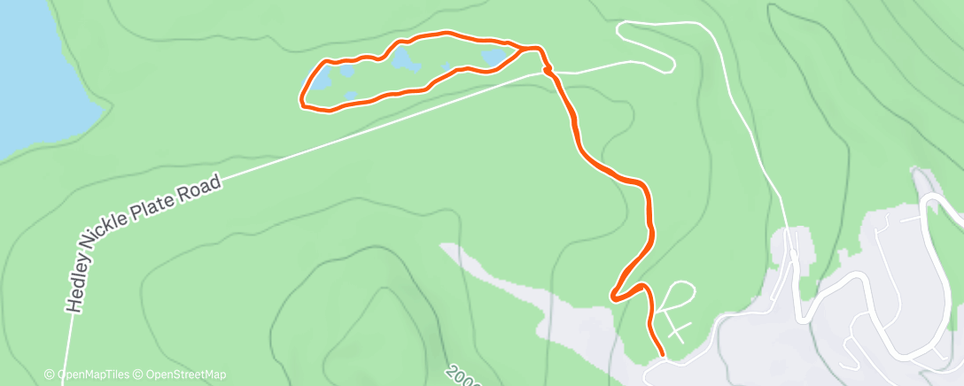 Map of the activity, Afternoon Nordic Ski