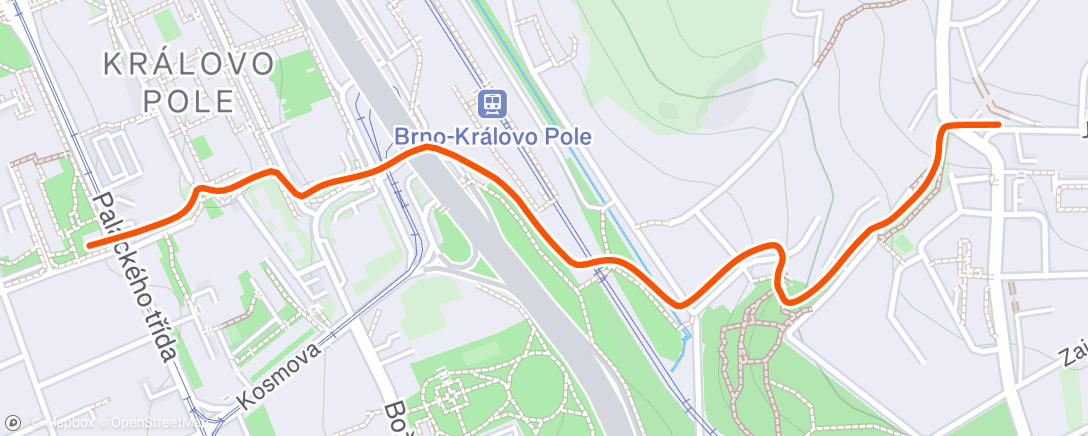 Map of the activity, Morning Run