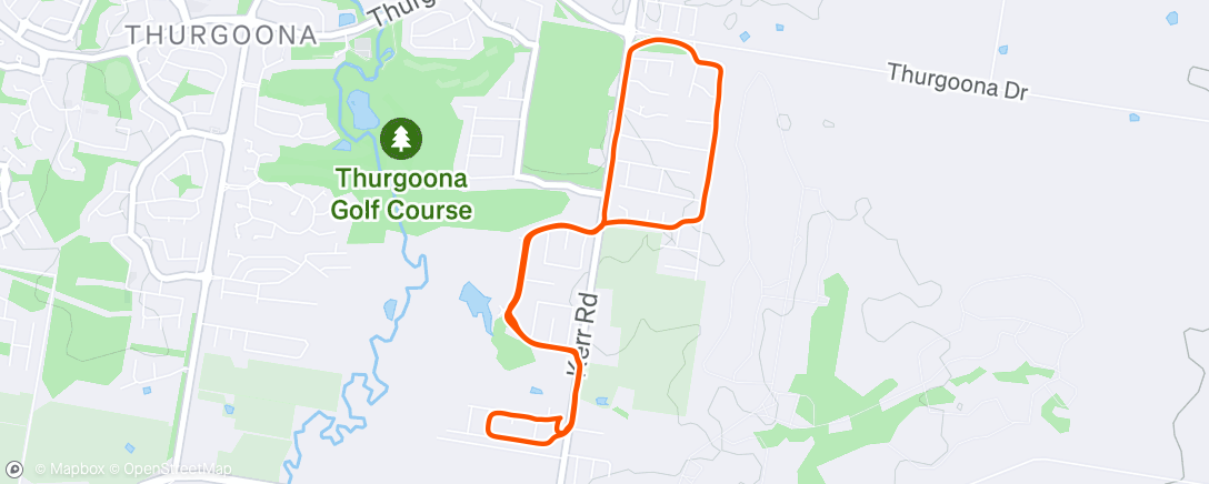 Map of the activity, Morning Walk
