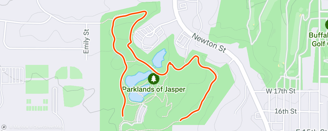 Map of the activity, Morning Walk
