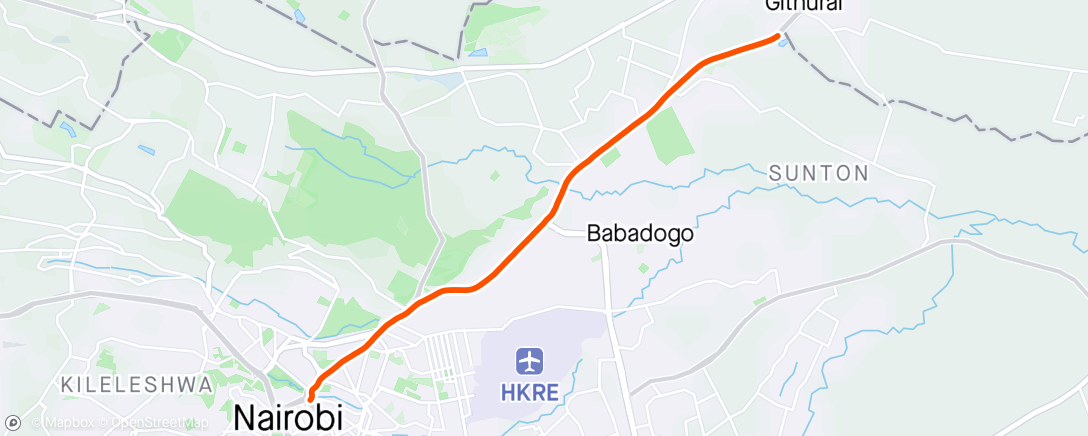 Map of the activity, To town
