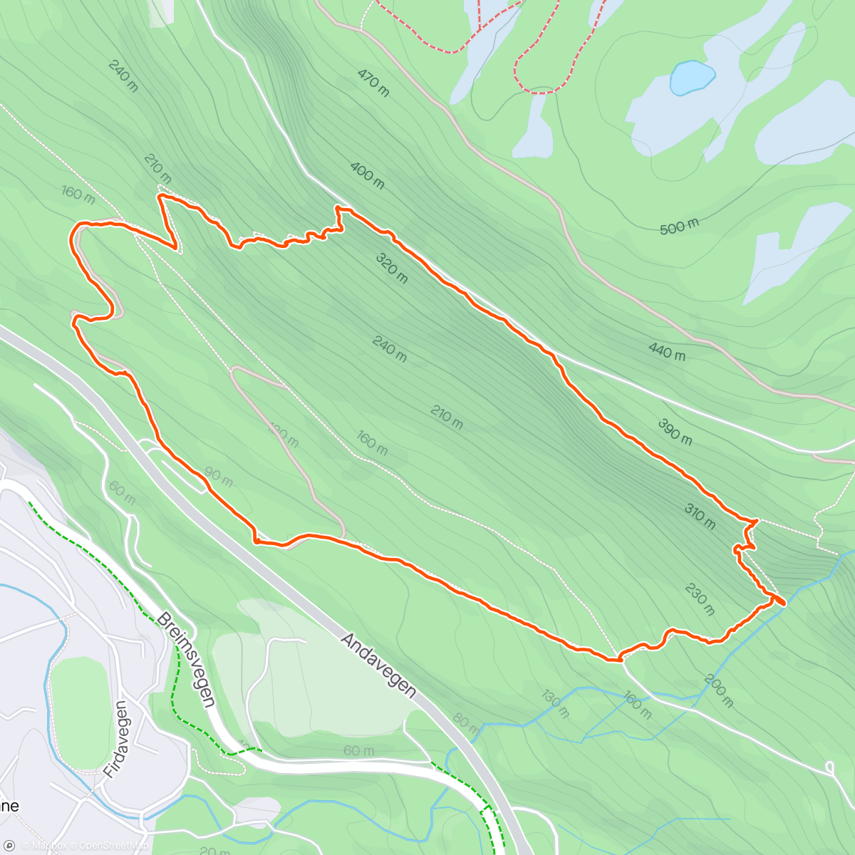 Map of the activity, Trivselsskogen rundt