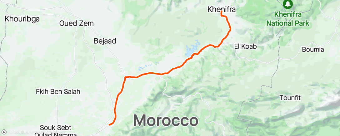 Map of the activity, Tour du Maroc 🇲🇦 stage 7