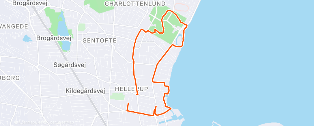 Map of the activity, Afternoon Hike