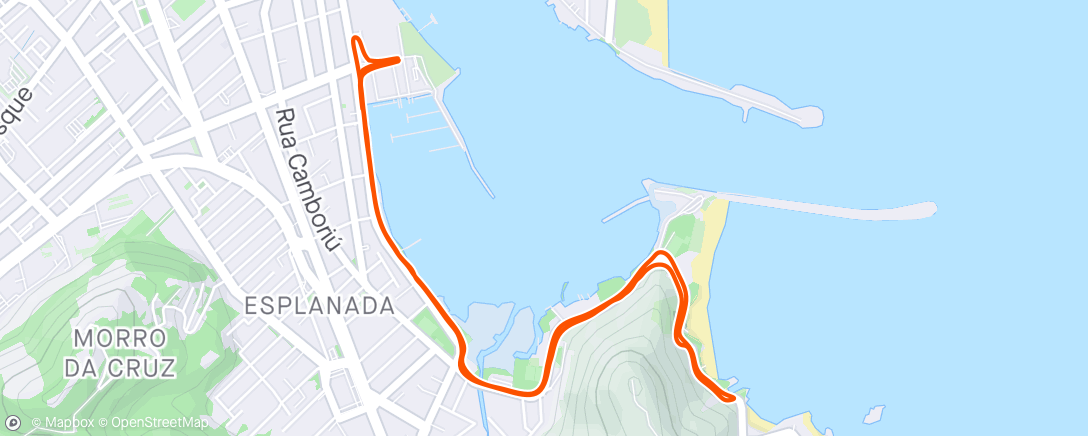 Karte der Aktivität „Evening Run”
