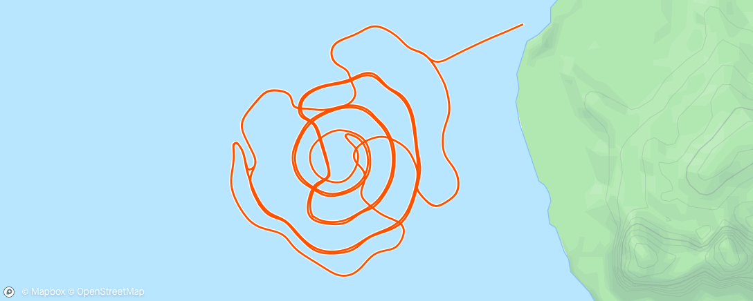 Map of the activity, Zwift - nüchtern in Watopia