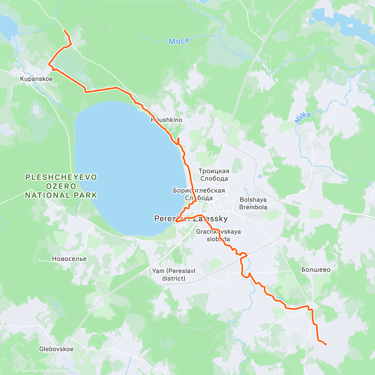 Map of the activity, MadFox K40