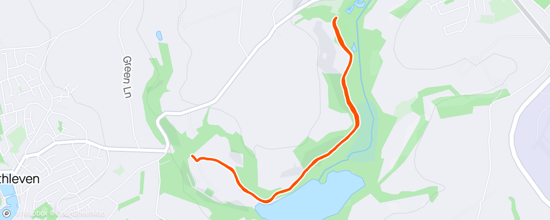 Map of the activity, Penrose Parkrun