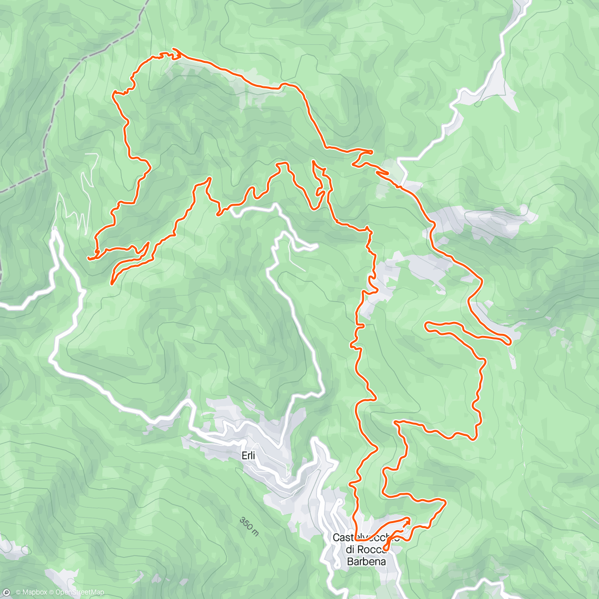Mapa da atividade, Albenga