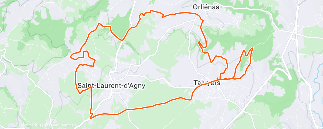 Карта физической активности (Endurance modérée)