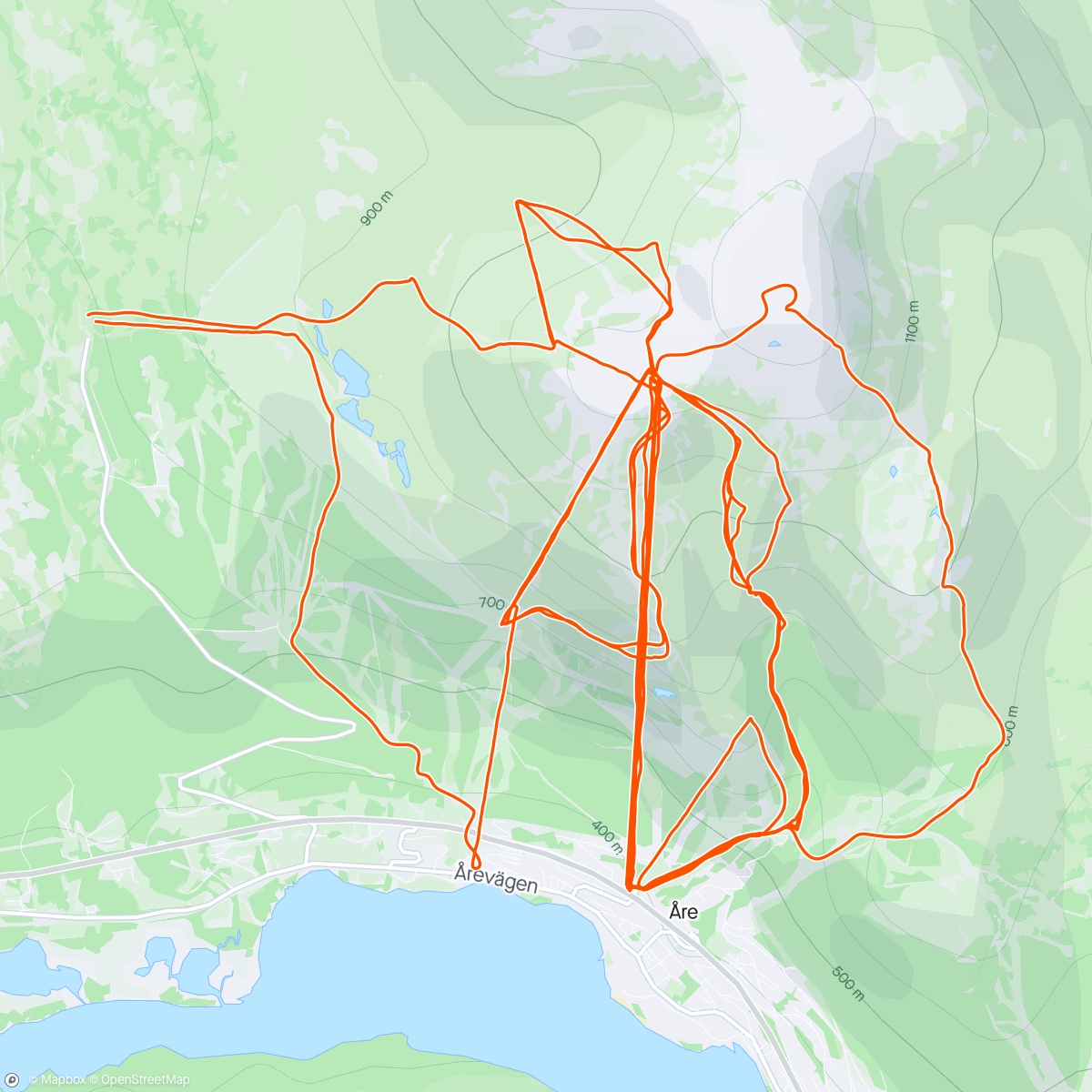 Map of the activity, Slaskåkning