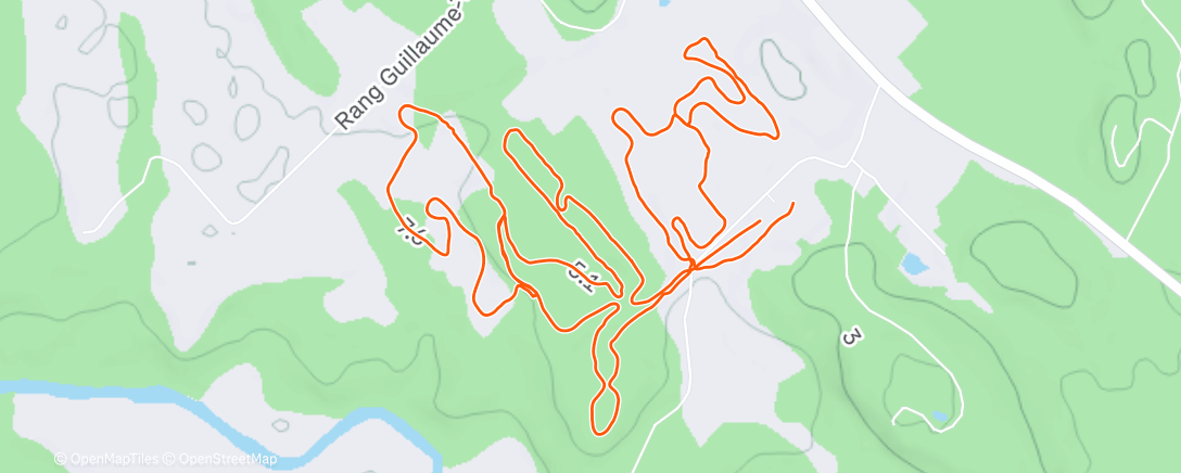 Карта физической активности (Activité dans l'après-midi)