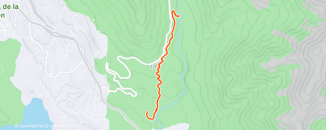Map of the activity, Afternoon Hike