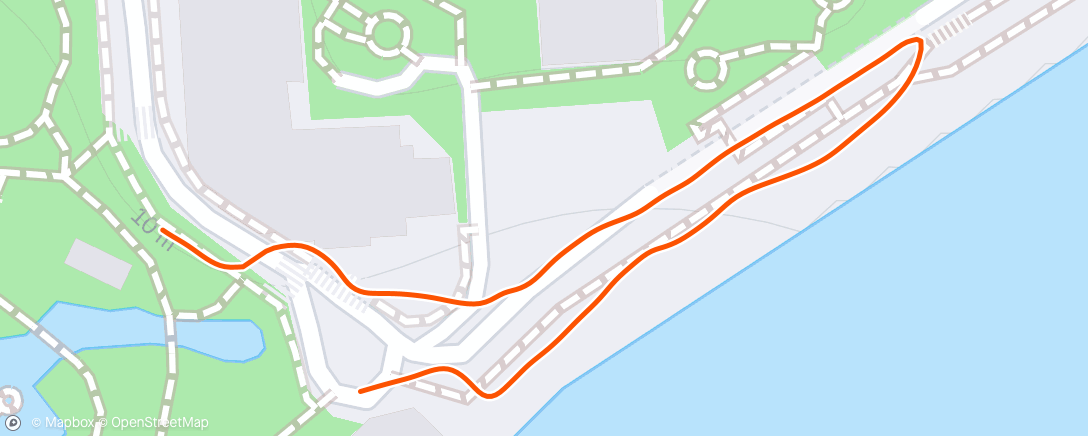 Map of the activity, no finish line , un dernier tour du circuit en marchant