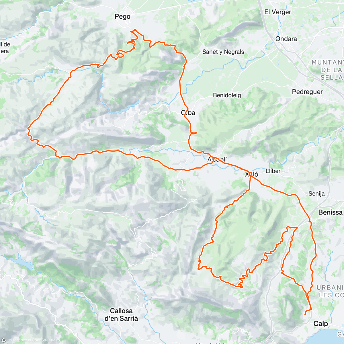 Map of the activity, Fantastische dag met Capitano Van Aken.