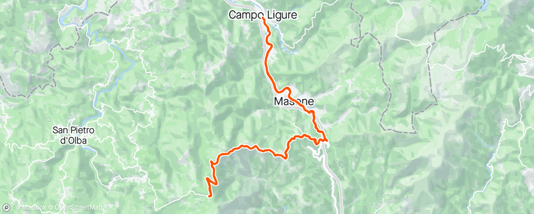 Kaart van de activiteit “Bici - Passo del Faiallo”
