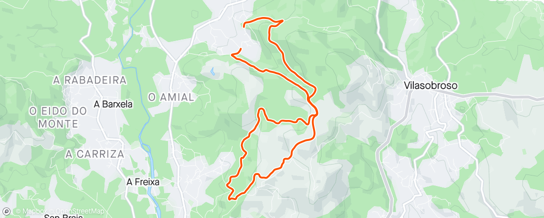Map of the activity, 12KM 450+ Suaves
