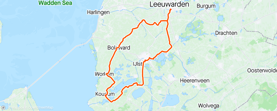 Map of the activity, Duurtraining