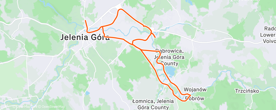 Map of the activity, Test przerzutki