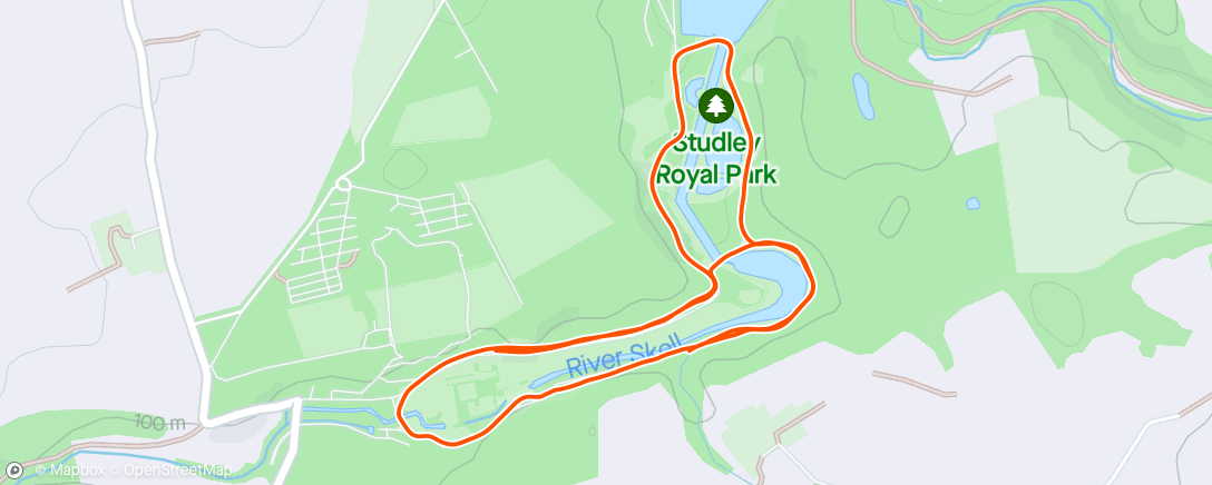 Map of the activity, Fountains Parkrun w/Matilda
