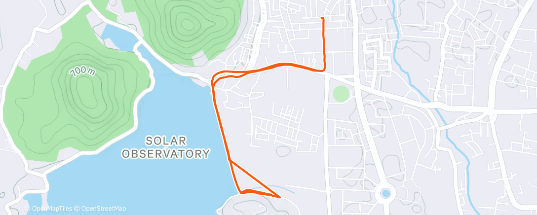 Map of the activity, Morning Run