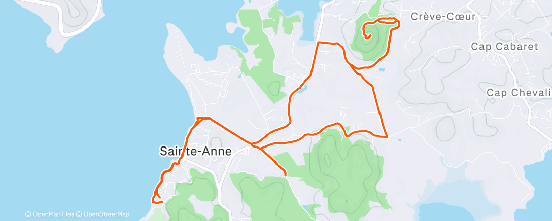 Map of the activity, Mon ti piton crève-cœur