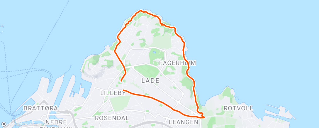 Map of the activity, Ladestien i påskesol