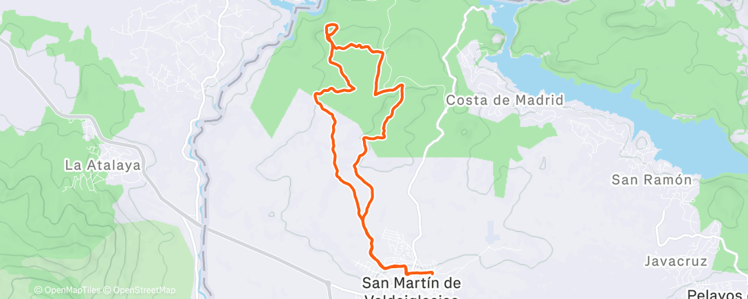 Map of the activity, Morning Run