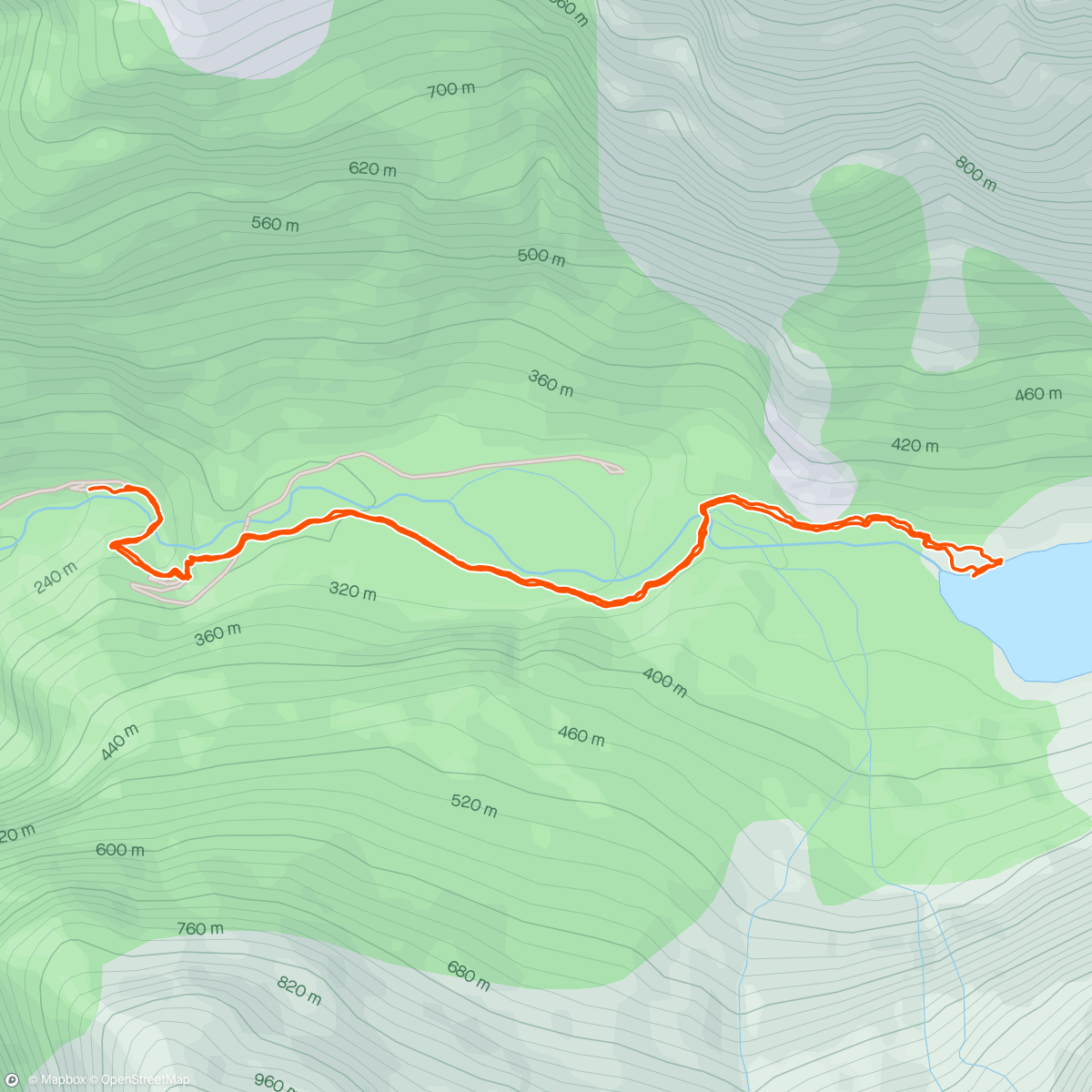Map of the activity, Walking the Fjords
