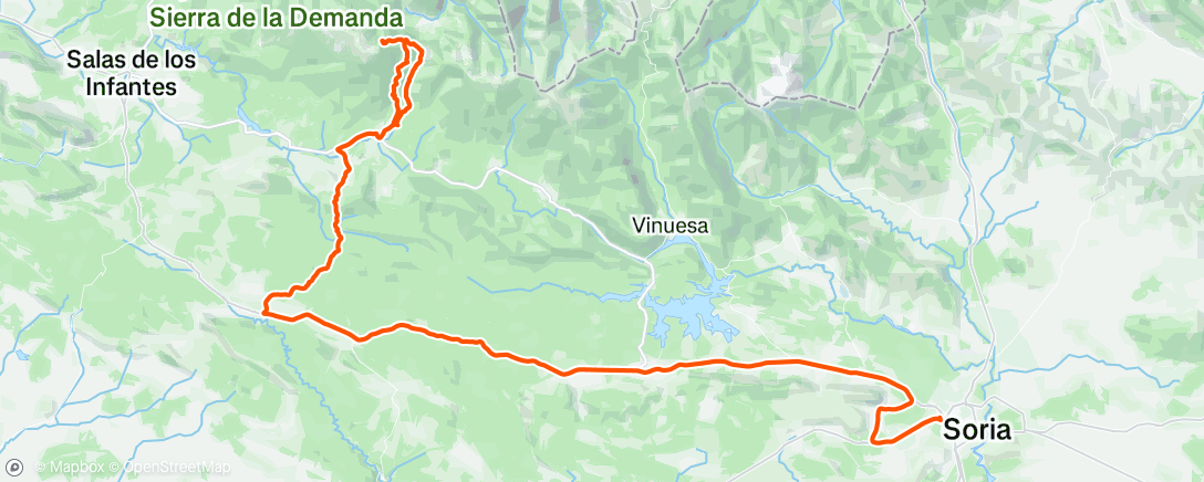 Map of the activity, Vuelta stage 5