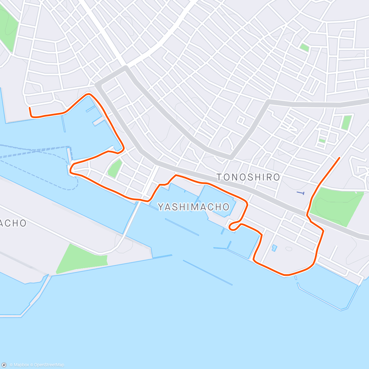 Mapa de la actividad (Afternoon Run 🏝️🏃)