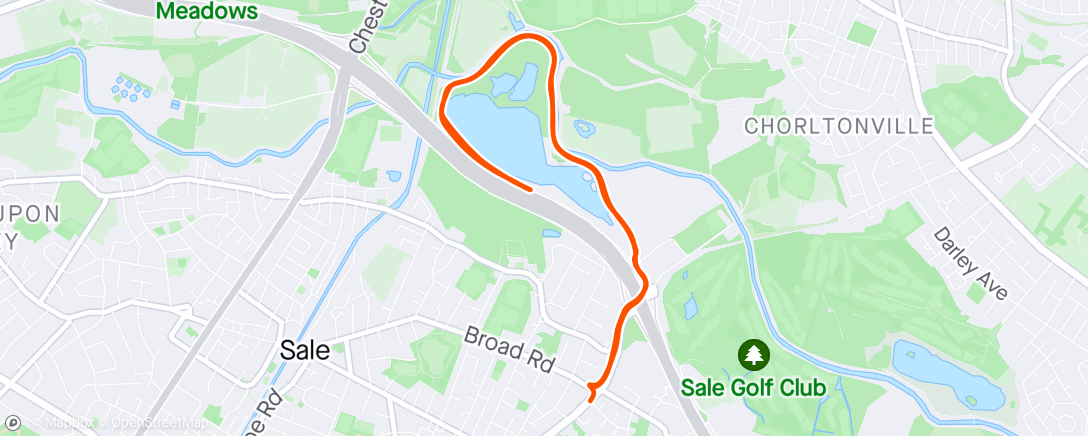 Map of the activity, Parkrun 319: Solo Sale
