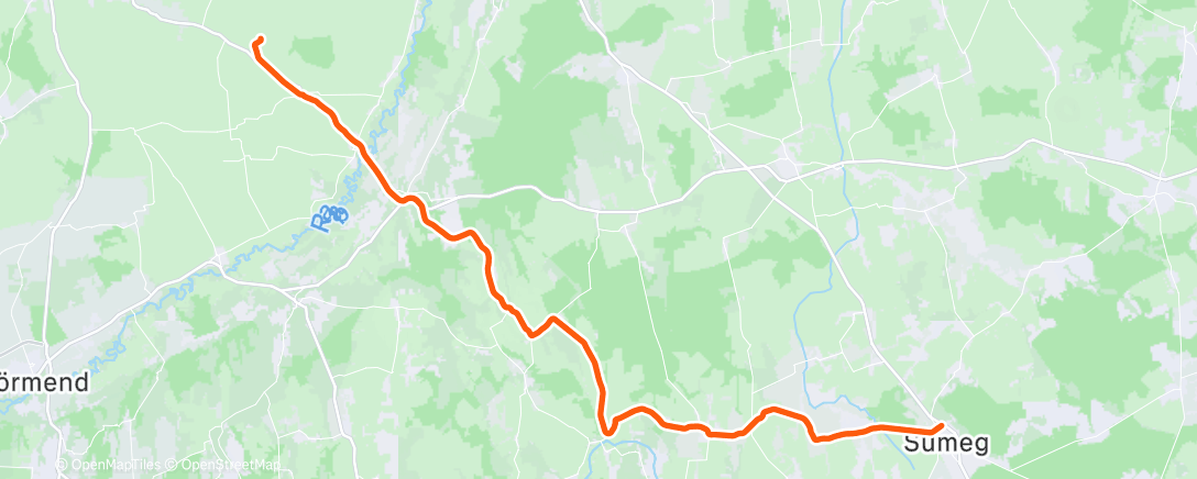 Карта физической активности (Lunch Ride)