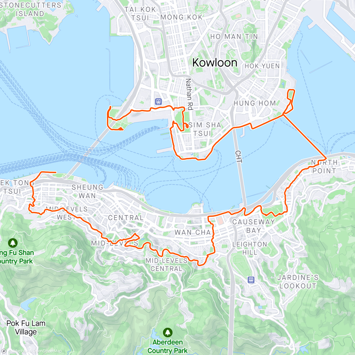 Map of the activity, Special community run