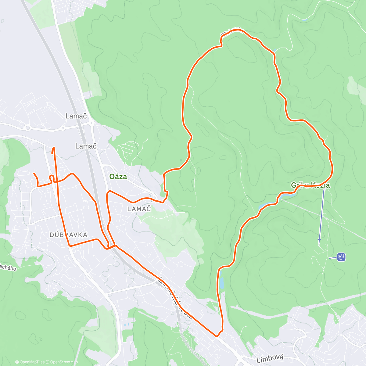 Map of the activity, Afternoon Ride