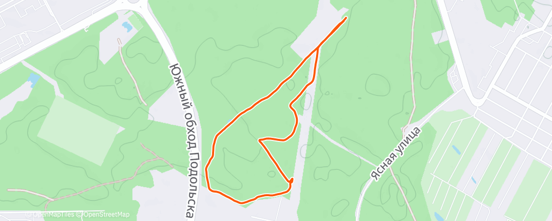 Карта физической активности (Lunch Nordic Ski)