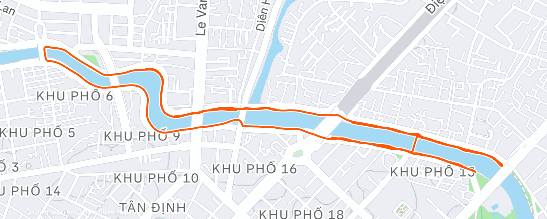 Карта физической активности (Afternoon Run)