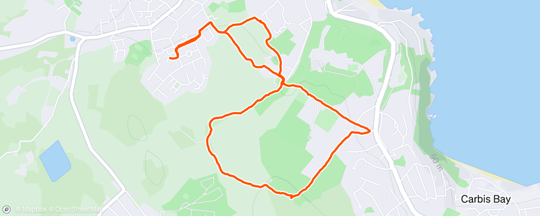 Map of the activity, Morning Walk